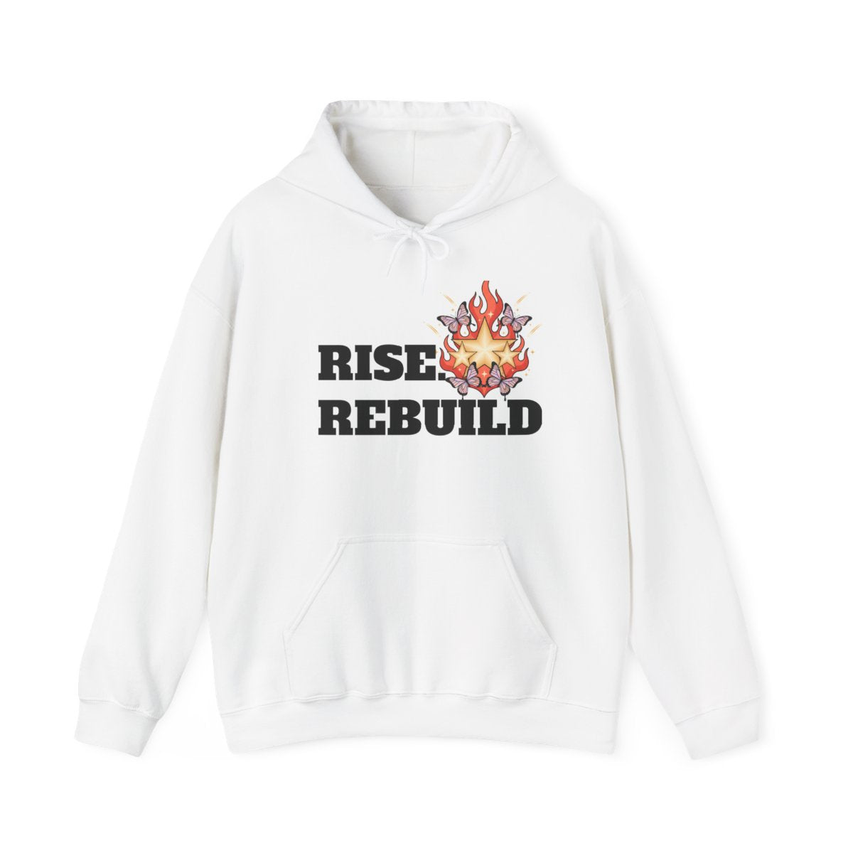 Flaming Star Skull hoodie | Floral Flame Graphic Hooded Sweatshirt